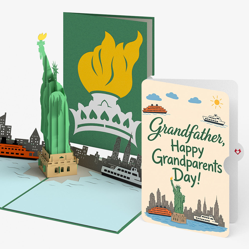 Statue of Liberty Pop-Up Card and Grandparents Day Sentiment Set