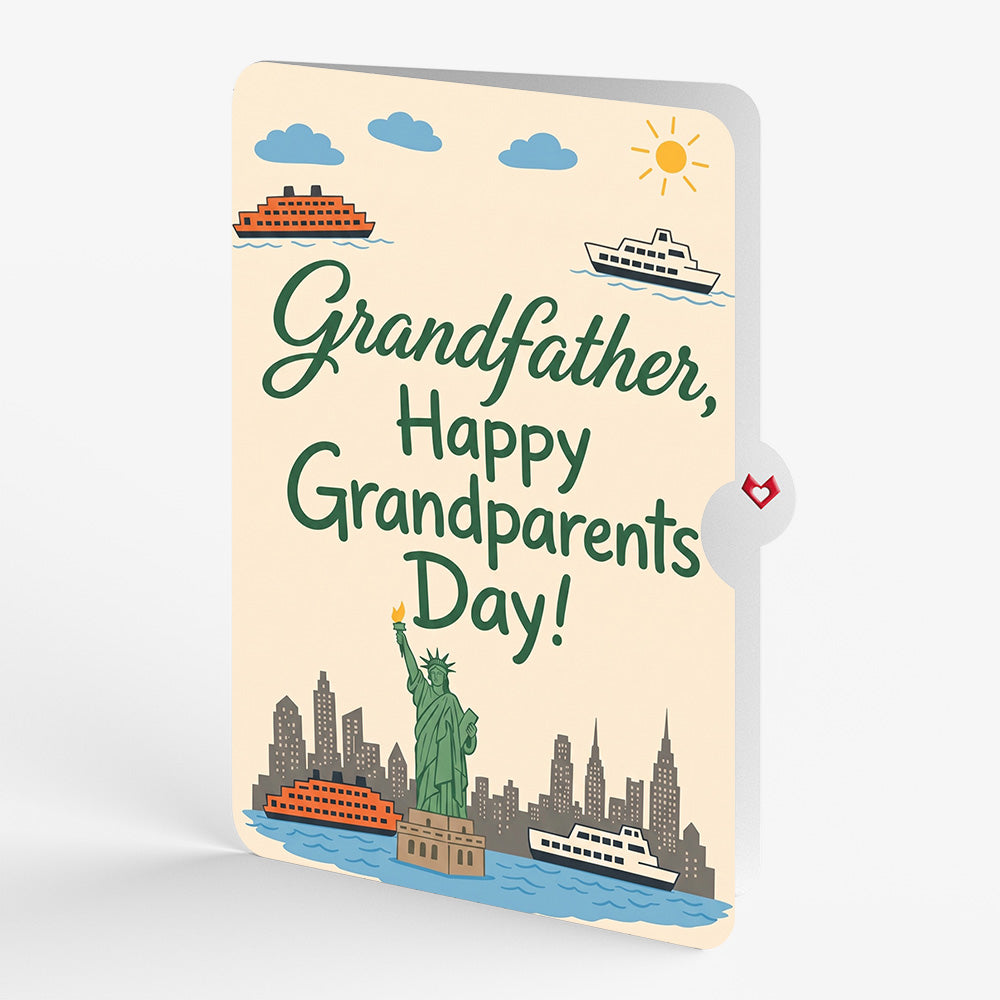 Statue of Liberty Pop-Up Card and Grandparents Day Sentiment Set
