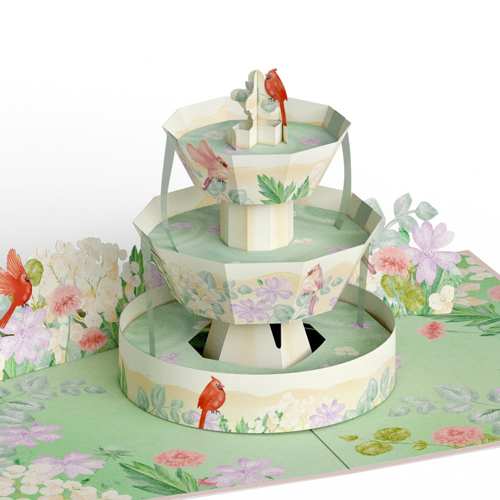 Cardinals in the Garden Pop-Up Card and Grandparents Day Sentiment Set