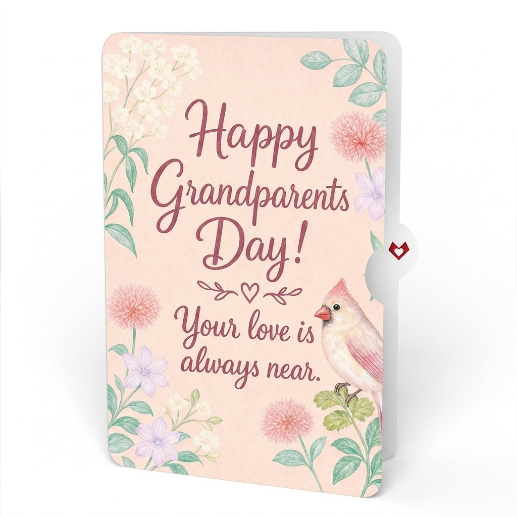 Cardinals in the Garden Pop-Up Card and Grandparents Day Sentiment Set