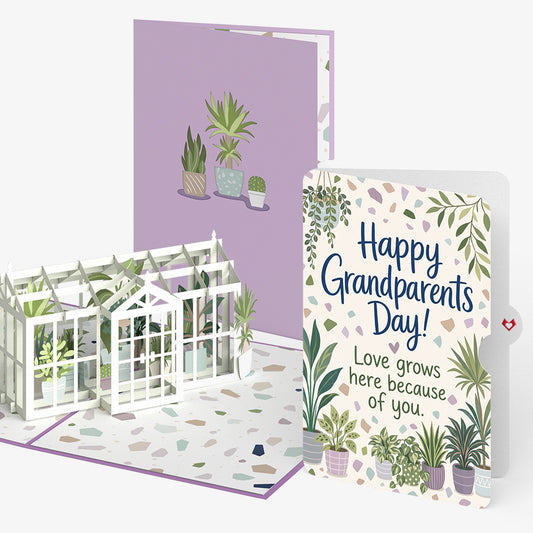 Greenhouse Garden Pop-Up Card and Grandparents Day Sentiment Set