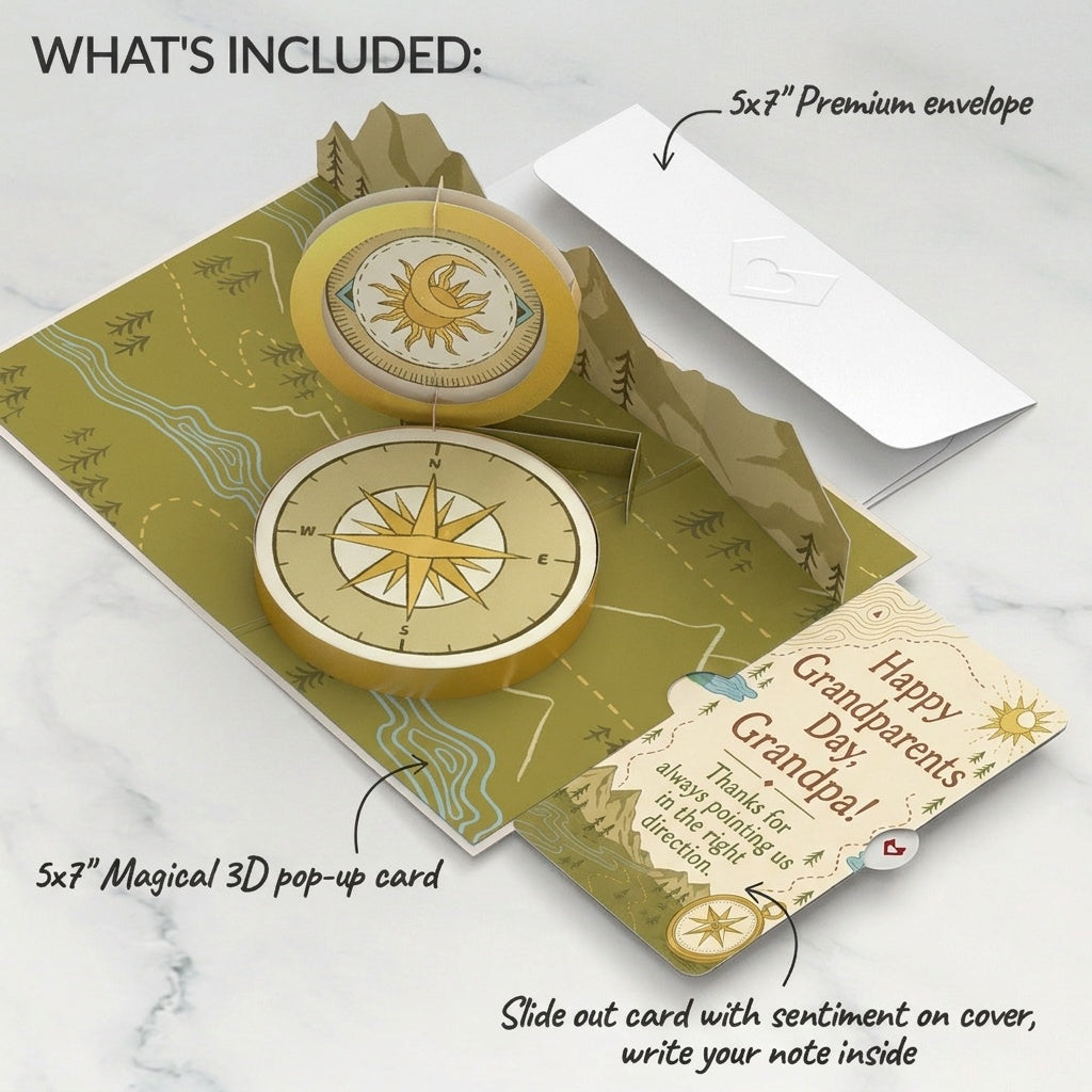 Guiding Compass Pop-Up Card and Grandparents Day Sentiment Set