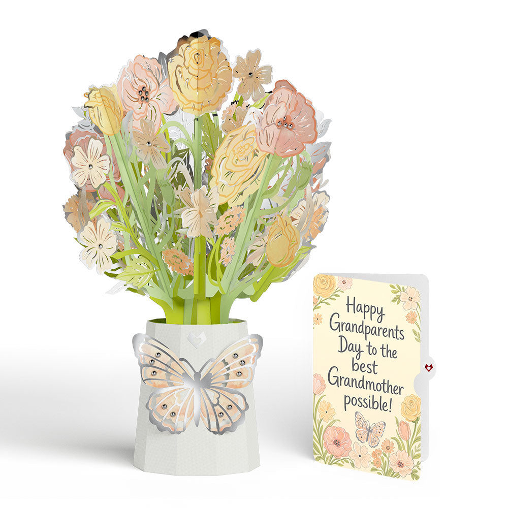 Opulent Rose Luxe Bouquet and Grandparents Day Sentiment Set