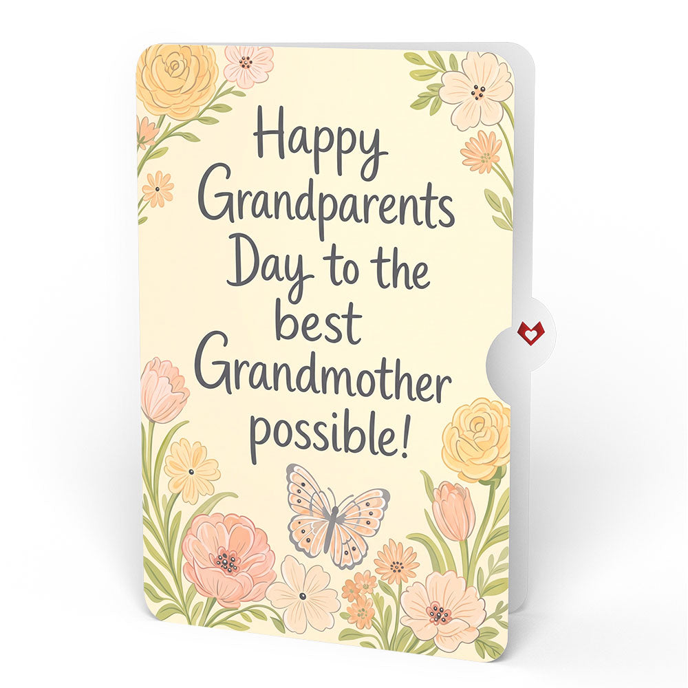 Opulent Rose Luxe Bouquet and Grandparents Day Sentiment Set