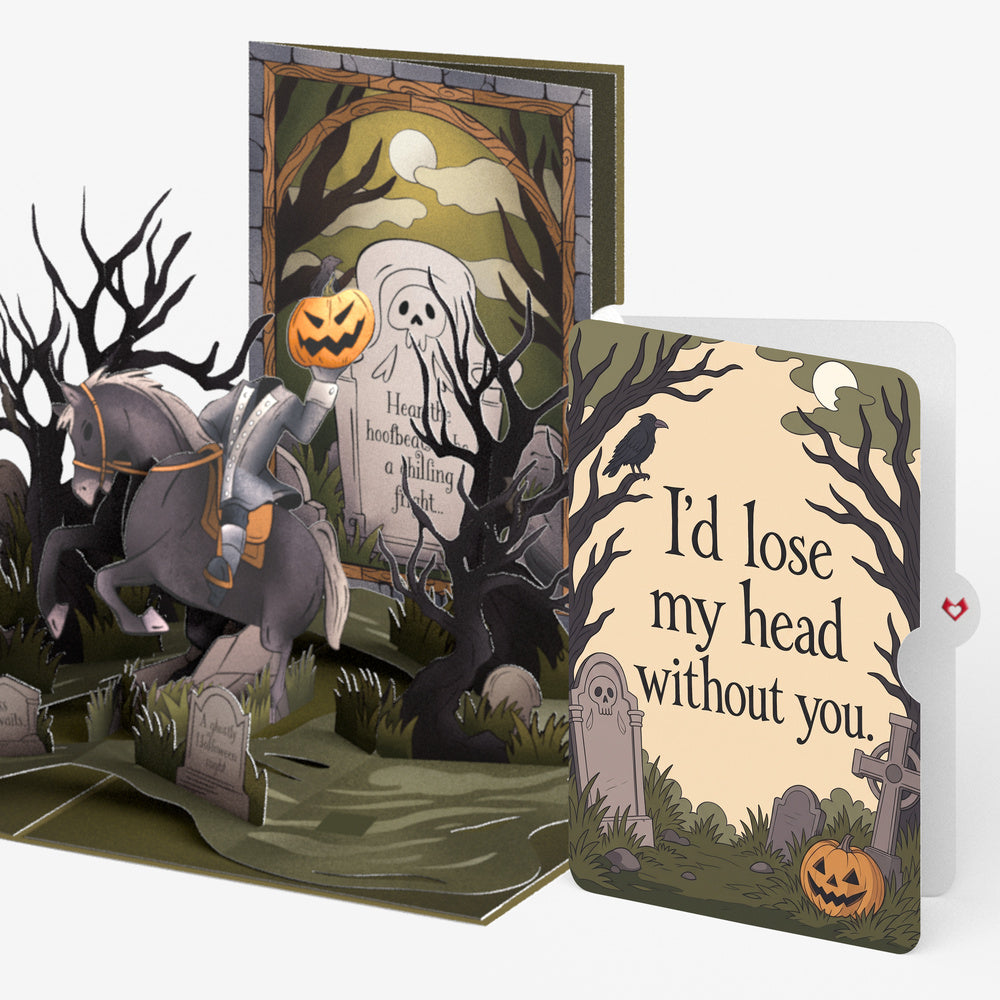 Headless Horseman Halloween Pop-Up Card and Lose My Head Sentiment Set