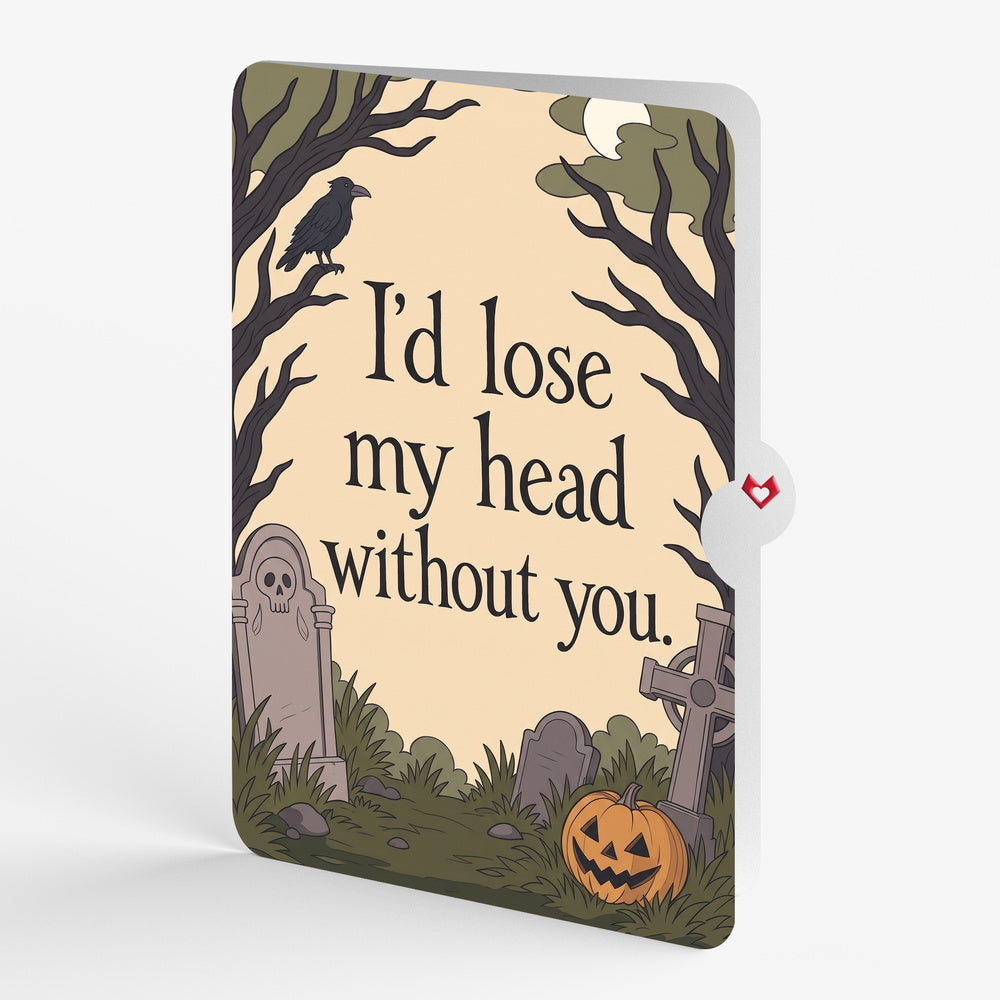 Headless Horseman Halloween Pop-Up Card and Lose My Head Sentiment Set
