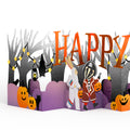 Happy Halloween Trick-or-Treat Loooooong Card™ (Expands to 2 feet) and Partners In Crime Sentiment Set