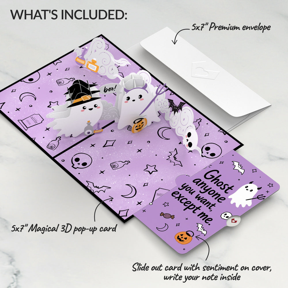 'Hey Boo' Ghosts Halloween Pop-Up Card and Sentiment Set