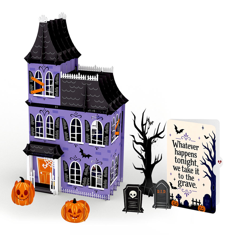 Haunted House Halloween Giant Pop-Up Gift and Take It To The Grave Sentiment Set