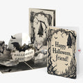 Halloween Greetings Pop-Up Card and Gothic Bat Sentiment Set
