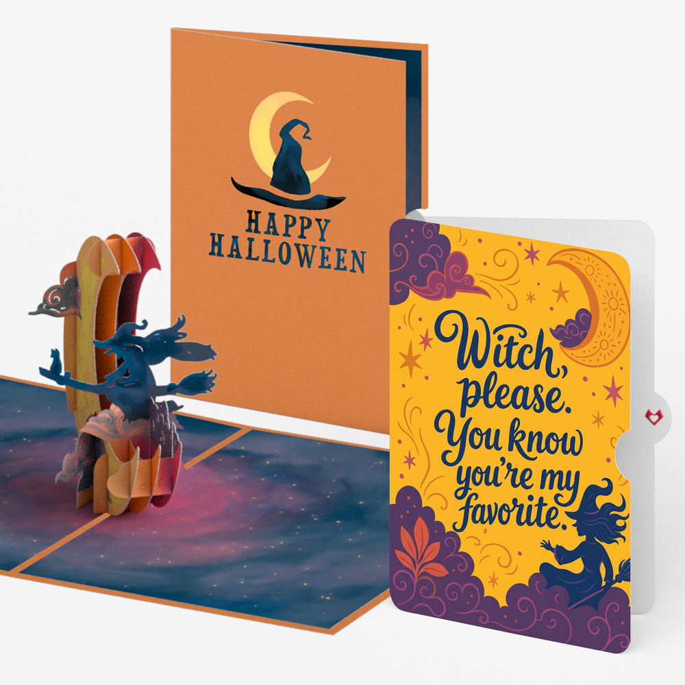 Halloween Witch Pop-Up Card and Sentiment Set