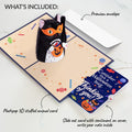 Halloween Cat Plushpop Card and Sending a Hug Sentiment Set