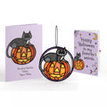 Spooky Vibes Halloween Cat Suncatcher Card and Favorite Weirdo Sentiment Set