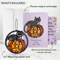 Spooky Vibes Halloween Cat Suncatcher Card and Favorite Weirdo Sentiment Set