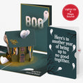 Happy Haunting Halloween Music and Lights Pop-Up Card and Up To No Good Sentiment Set