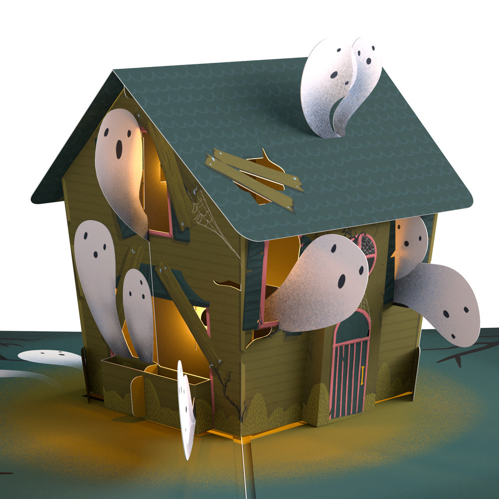 Happy Haunting Halloween Music and Lights Pop-Up Card and Candy Intake Sentiment Set