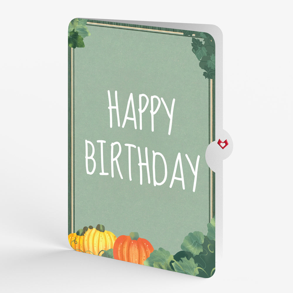 Happy Fall Pumpkin Patch Birthday Pop-Up Card and Sentiment Set
