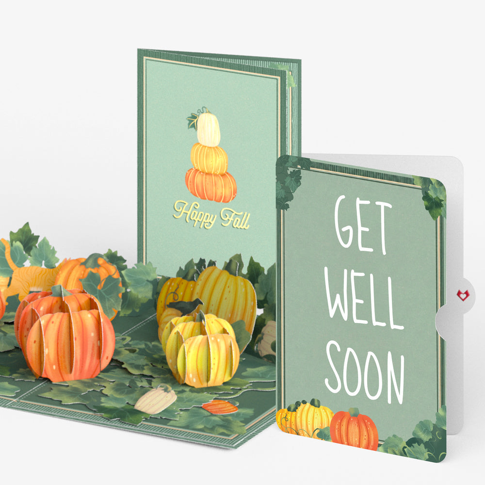 Happy Fall Pumpkin Patch Get Well Pop-Up Card and Sentiment Set