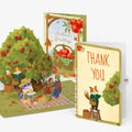 Woodland Animals Autumn Greetings Thank You Pop-Up Card and Sentiment Set