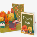 Fall Rustic Farm Thank You Pop-Up Card and Sentiment Set