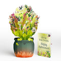 Halloween Cauldron Light-Up Bouquet and Stir Up Trouble Sentiment Set
