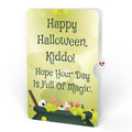 Halloween Cauldron Light-Up Bouquet and Full of Magic Sentiment Set for Kid