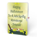 Halloween Cauldron Light-Up Bouquet and Wickedly Awesome Sentiment Set for Friend