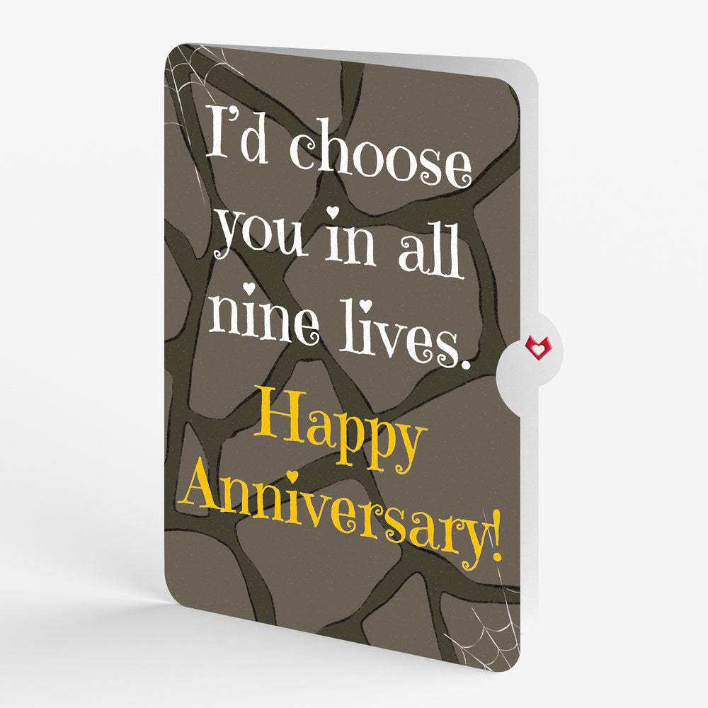 Count Catula Halloween Vampire Cat Pop-Up Card and Nine Lives Anniversary Sentiment Set