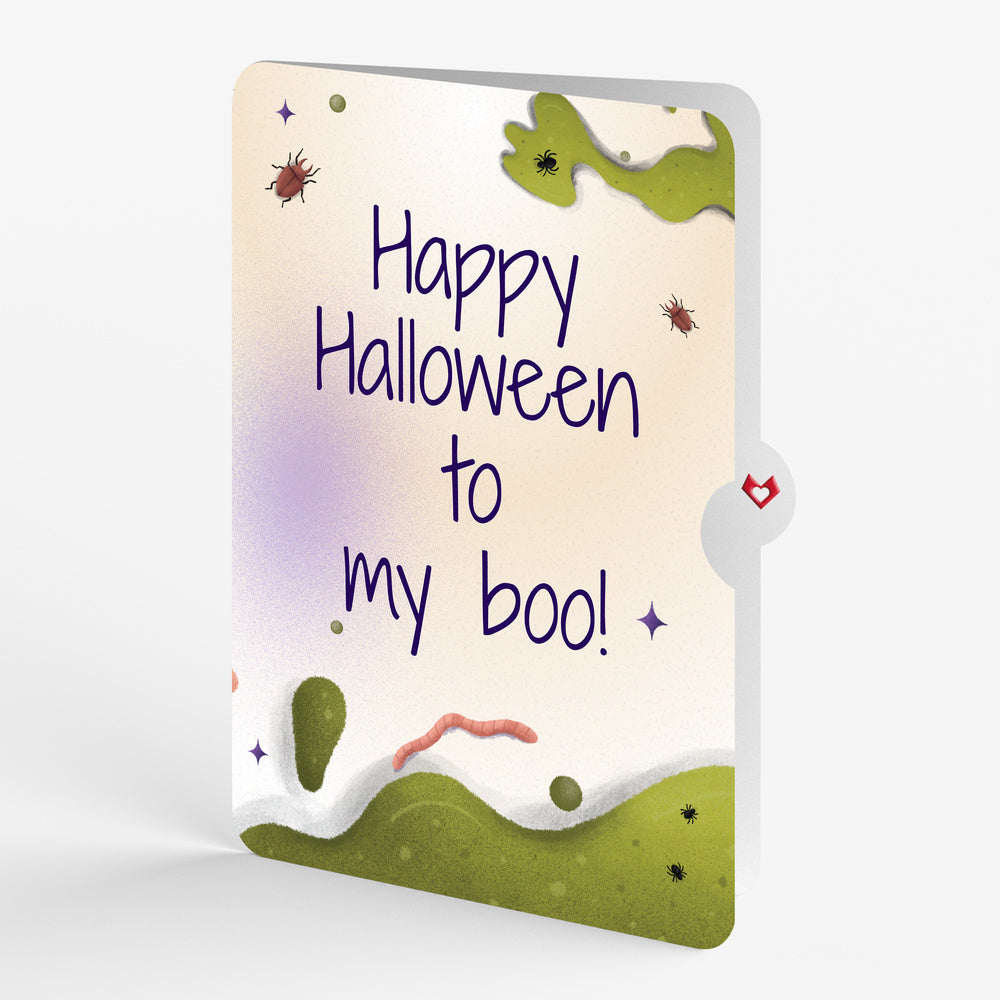 Keep it Creepy Halloween Skull Music and Light Pop-Up Card and My Boo Sentiment Set