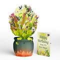 Halloween Cauldron Light-Up Bouquet and Pure Magic Birthday Sentiment Set