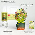 Halloween Cauldron Light-Up Bouquet and Pure Magic Birthday Sentiment Set