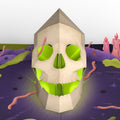 Keep it Creepy Halloween Skull Music and Light Pop-Up Card and Drop-Dead Awesome Sentiment Set