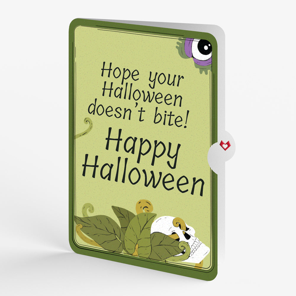 Creepiest Greetings Halloween Venus Flytrap Pop-Up Card and No Bites Sentiment Set