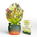 Halloween Cauldron Light-Up Bouquet and Spell On Me Anniversary Sentiment Set