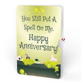 Halloween Cauldron Light-Up Bouquet and Spell On Me Anniversary Sentiment Set