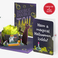 Toil and Trouble Halloween Cauldron Music and Lights Pop-Up Card and Sentiment Set for Kid