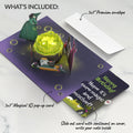 Toil and Trouble Halloween Cauldron Music and Lights Pop-Up Card and Magic Mischief Birthday Sentiment Set