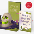 Keep it Creepy Halloween Skull Music and Light Pop-Up Card and Sentiment Set for Kid