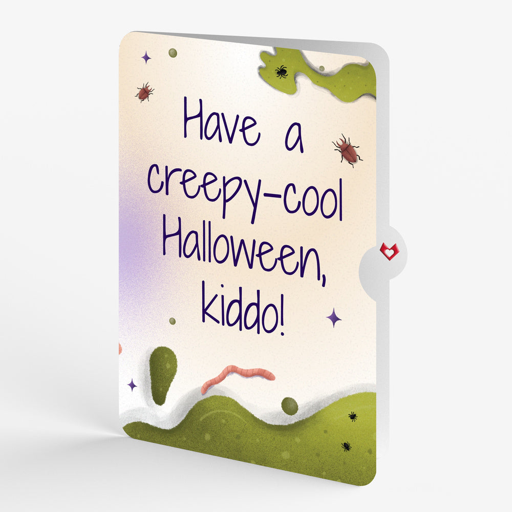 Keep it Creepy Halloween Skull Music and Light Pop-Up Card and Sentiment Set for Kid