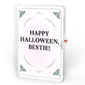 Mystic Black Cat Halloween HeartFelt Charm Card™ and Sentiment Set for Bestie