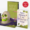Keep it Creepy Halloween Skull Music and Light Pop-Up Card and Sentiment Set for Friend