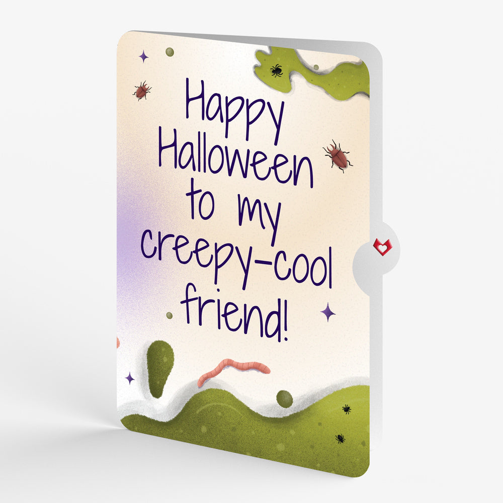 Keep it Creepy Halloween Skull Music and Light Pop-Up Card and Sentiment Set for Friend