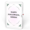 Mystic Black Cat Halloween HeartFelt Charm Card™ and Sentiment Set for Kid