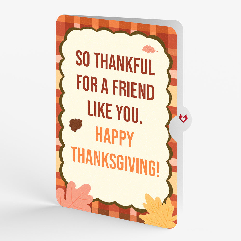 Give Thanks Turkey Music and Lights Pop-Up Card and Friend Like You Sentiment Set