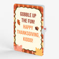 Give Thanks Turkey Music and Lights Pop-Up Card and Gobble Up The Fun Sentiment Set for Kid