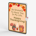 Woodland Happy Thanksgiving Wishbone Pop-Up Card and Grateful To Have You Sentiment Set