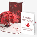 Majestic Japanese Maple Birthday Pop-Up Card and New Season of Life Sentiment Set