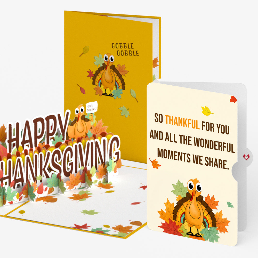 Happy Thanksgiving Pop-Up Card and Wonderful Moments Together Sentiment Set