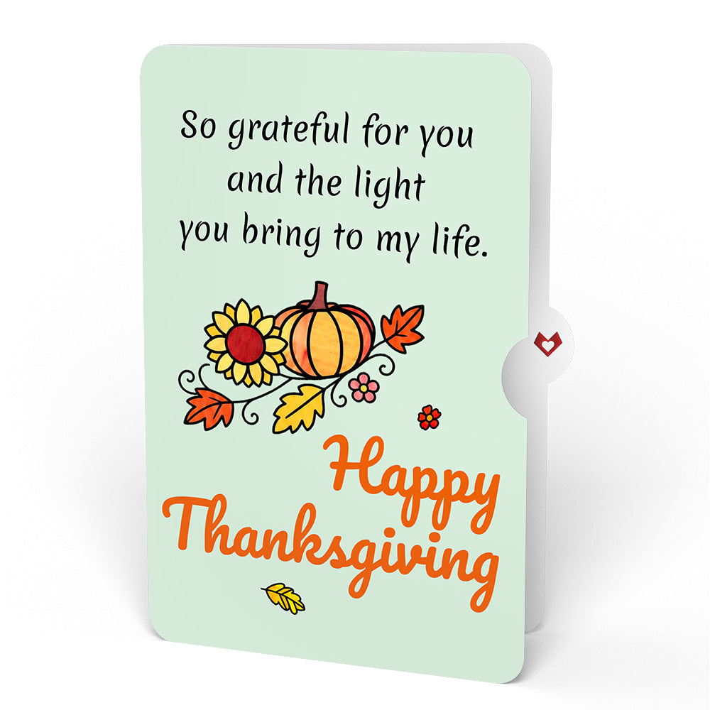 Autumn Glow Thanksgiving Suncatcher Card and Light In My Life Sentiment Set