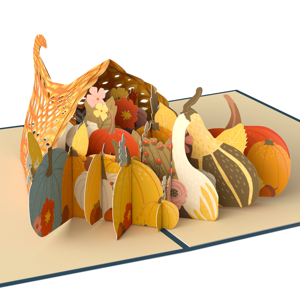 Woodland Harvest Thanksgiving Wishes Pop-Up Card and Home Full of Happiness Sentiment Set